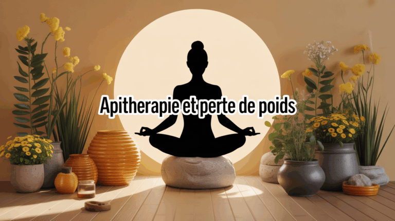 apitherapie perte de poids illustration silhouette miel ruche