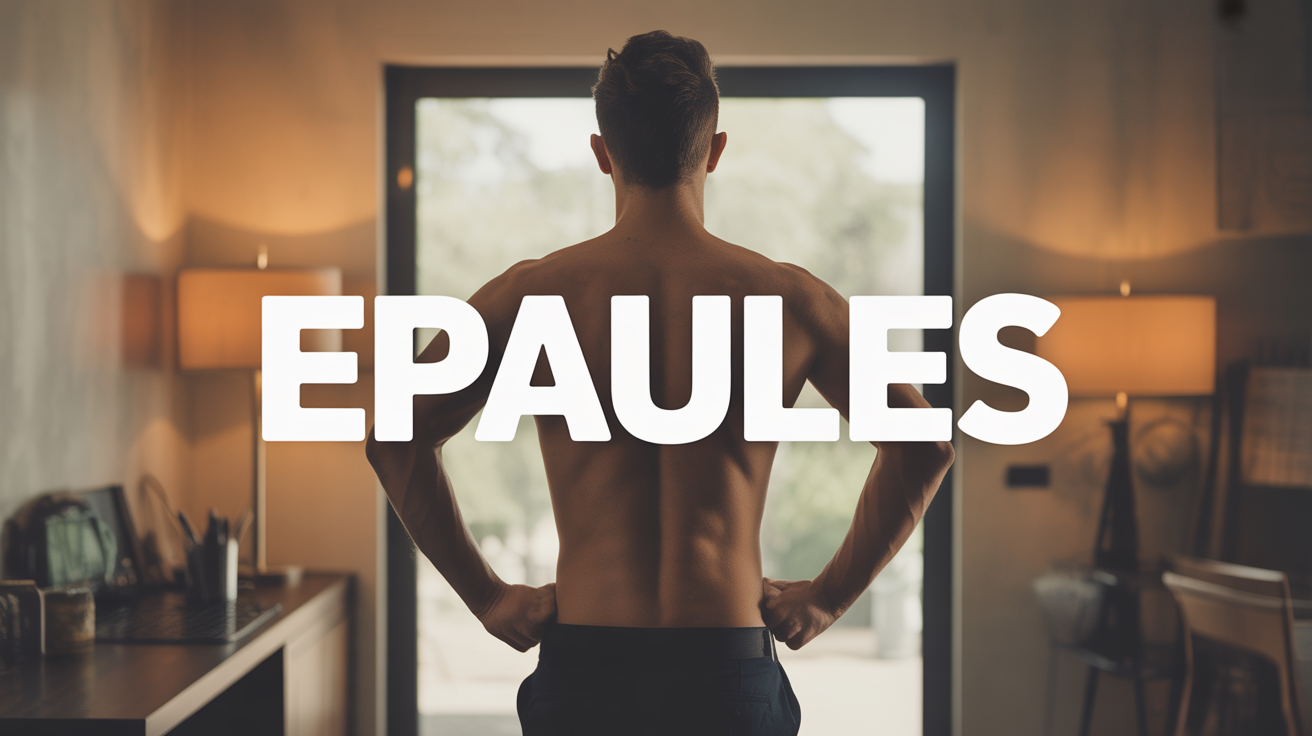 athlete fait developpe militaire epaule musculation