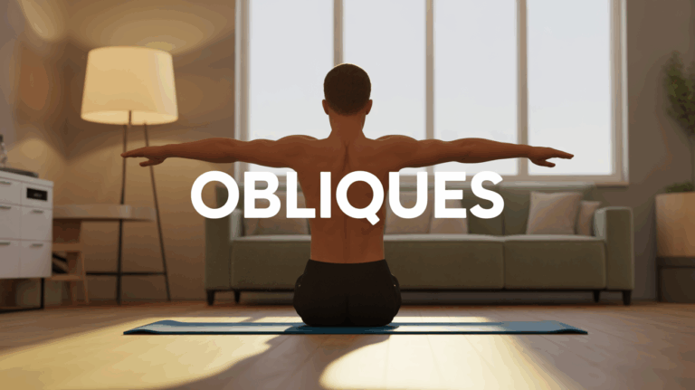 illustration silhouette obliques musculation