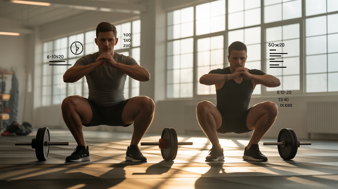 quadriceps exercices rapide squats fentes