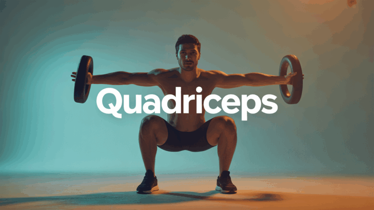 quadriceps muscler silhouette squat sportif