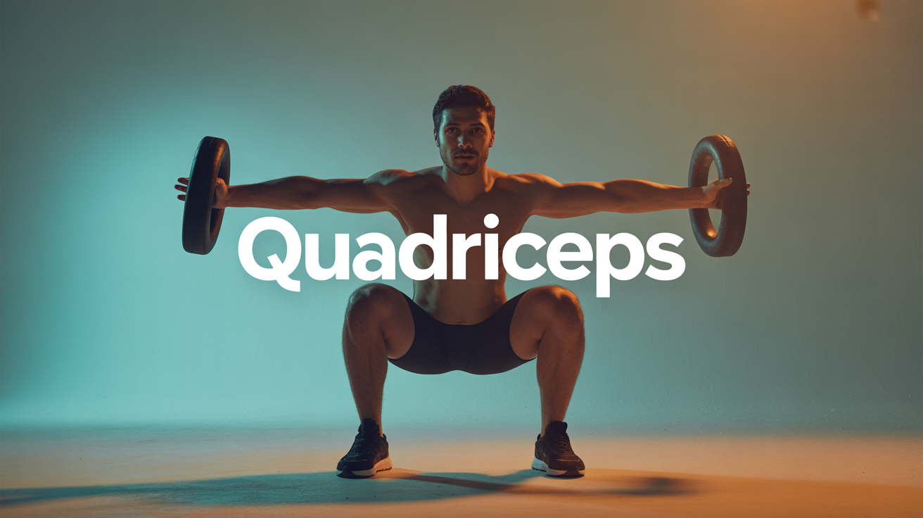 quadriceps muscler silhouette squat sportif