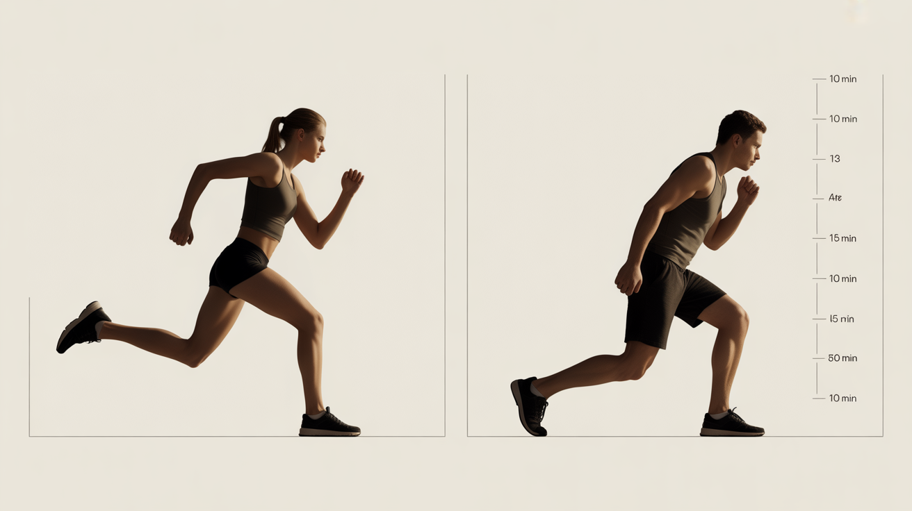Silhouette echauffement etirements genoux