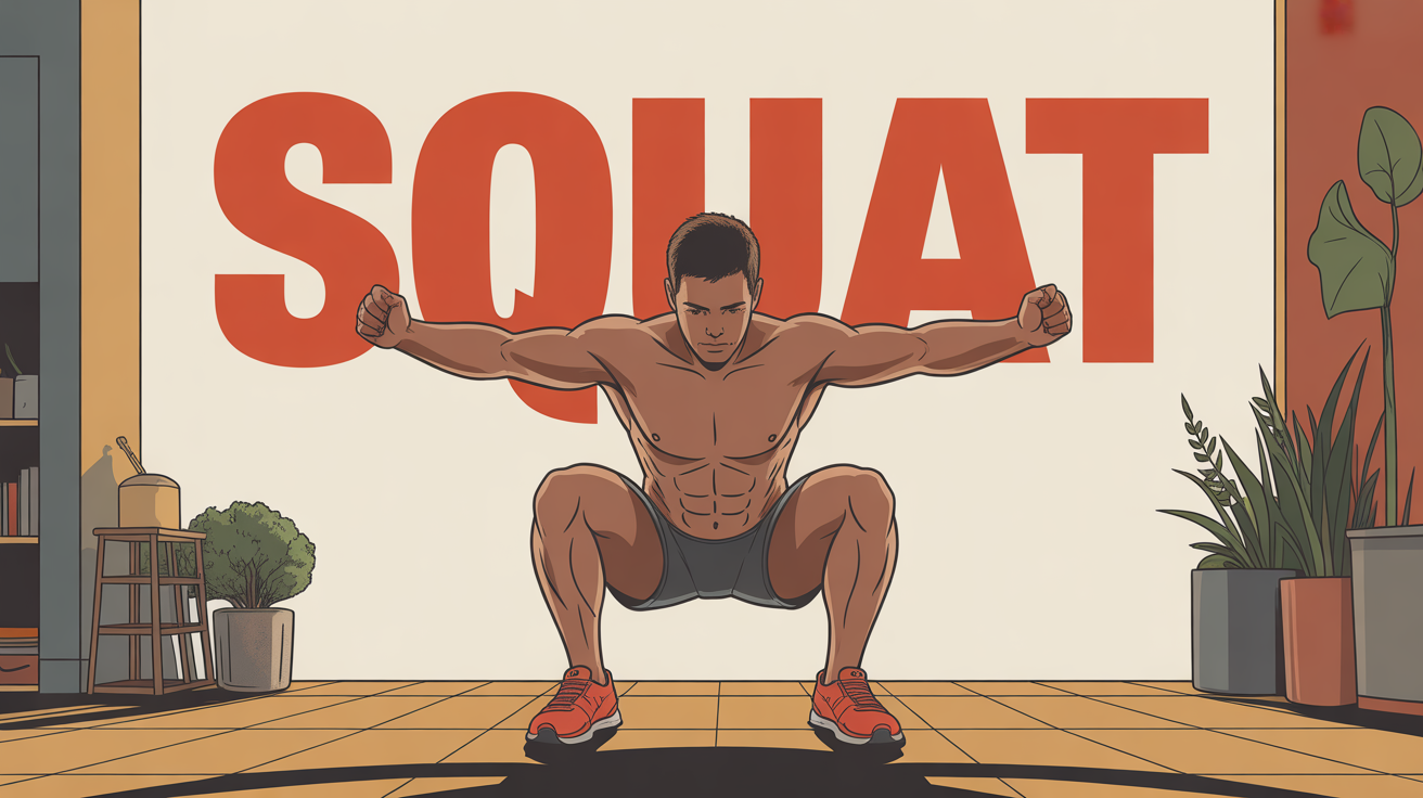 illustration squat muscles principaux preparation physique