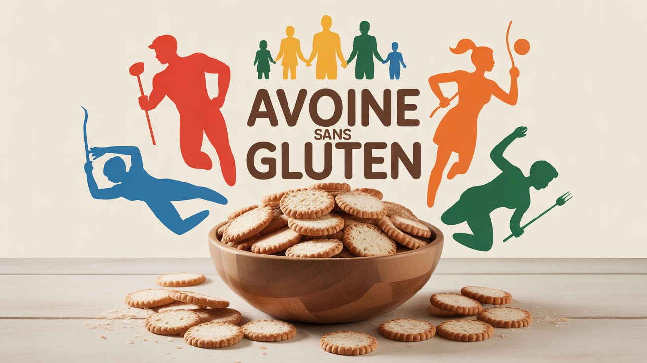 Bol d'avoine sans gluten pour nutrition sportive