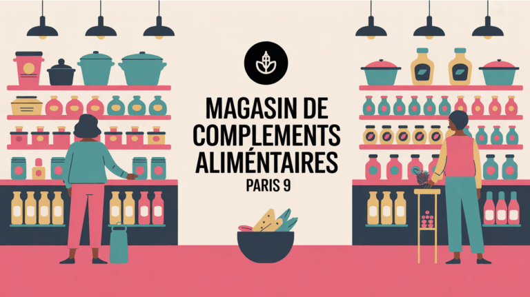 Magasin compléments alimentaires Paris 9 illustration façade