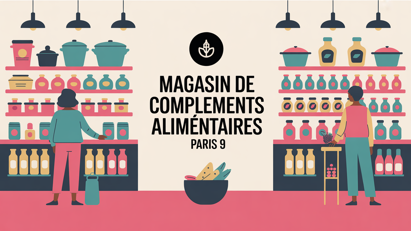 Magasin compléments alimentaires Paris 9 illustration façade