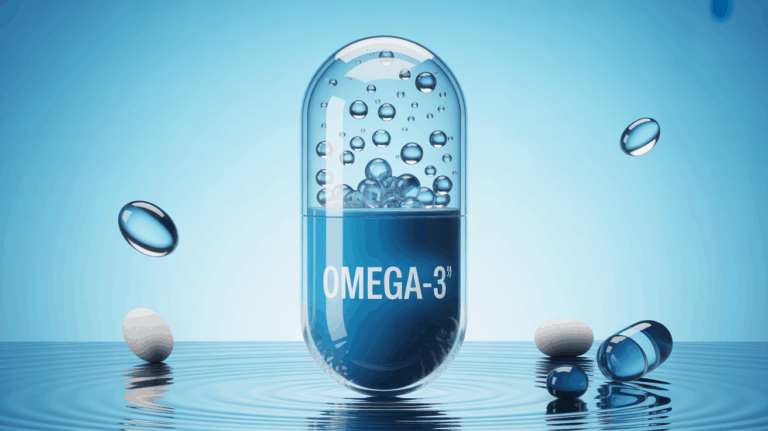 Capsule omega-3 transparente goutte santé nutrition