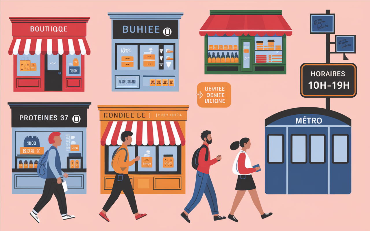 Carte magasins compléments alimentaires Paris 9