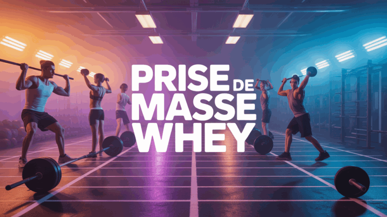 Scène de musculation prise de masse whey