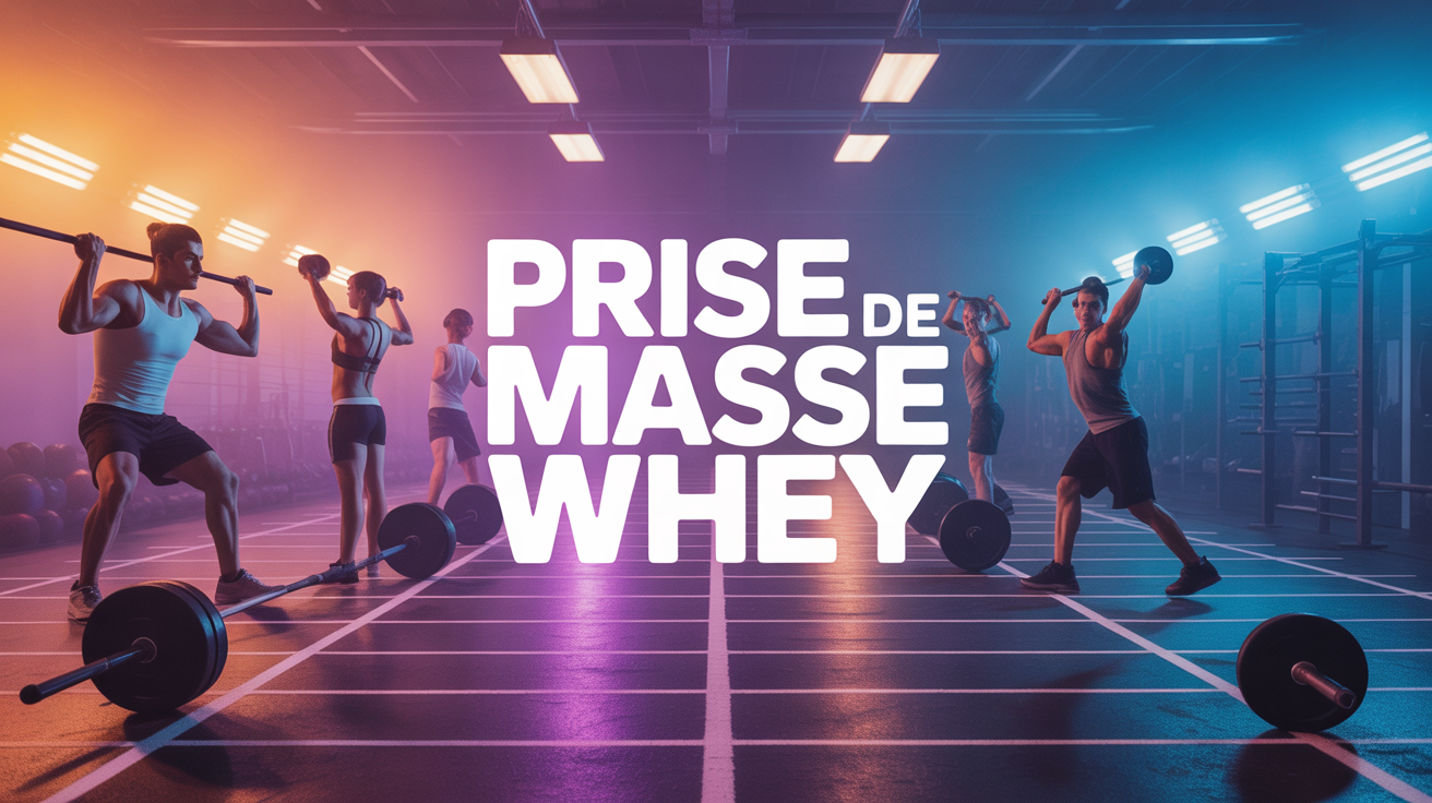 Scène de musculation prise de masse whey
