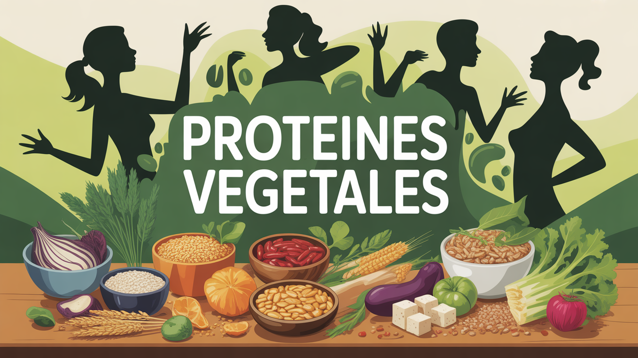 assortiment proteines vegetales legumes cereales tofu