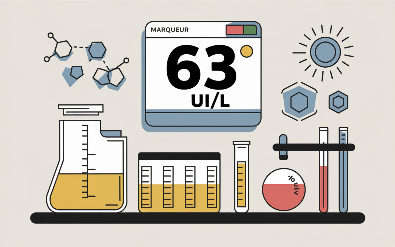 Lipase 63 UI/L limite haute analyse