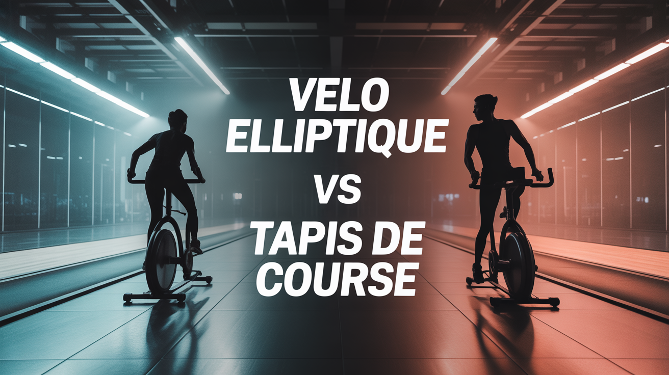 Silhouettes sur velo elliptique et tapis de course en salle moderne