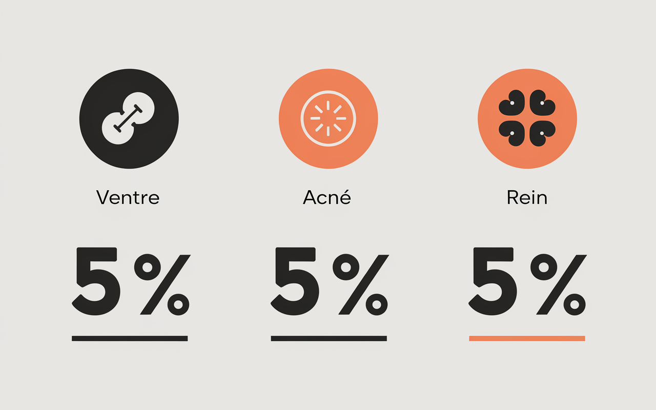tableau risques whey isolate digestif acné rein