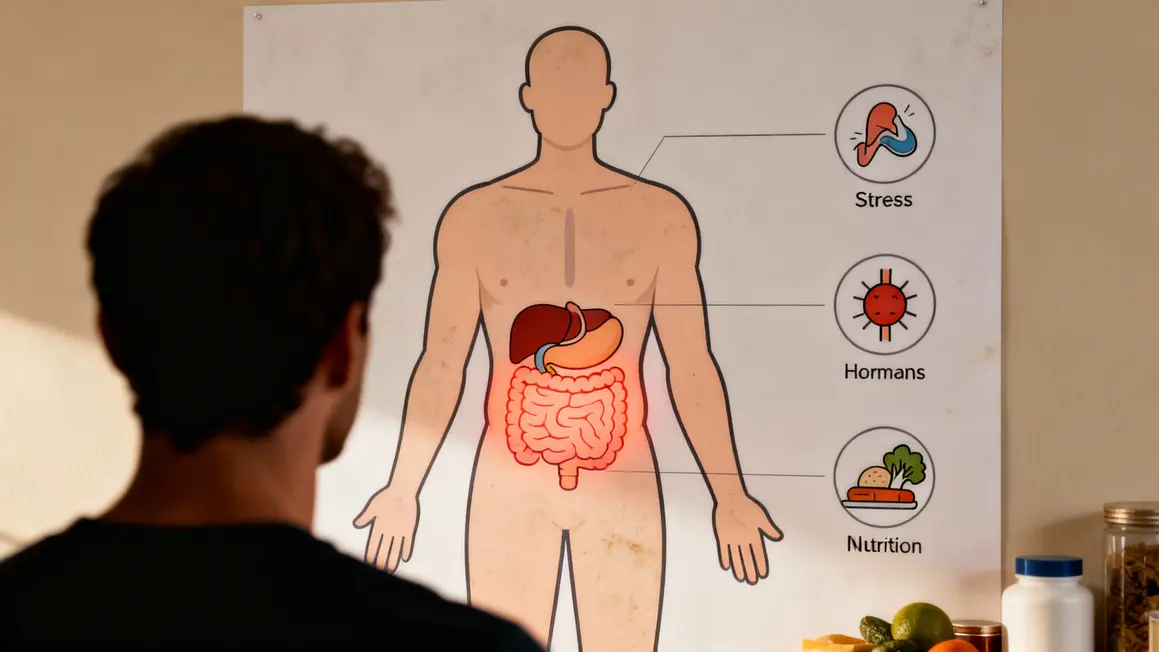 Schéma graisse abdominale stress hormones nutrition