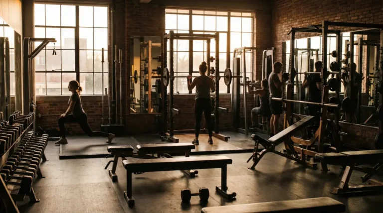 Athlètes musculation récupération salle