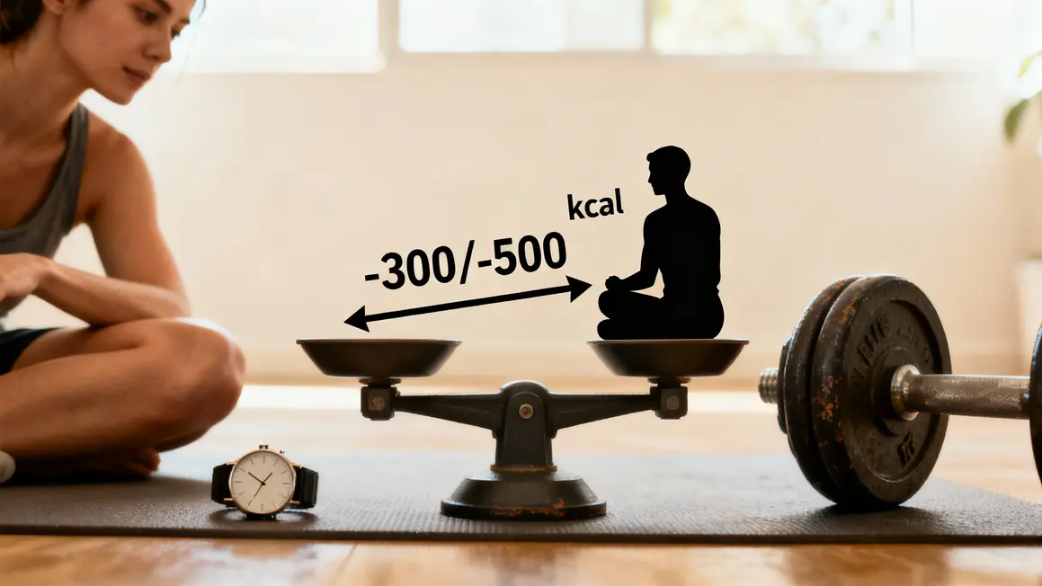 graphique deficit calorique perte de poids