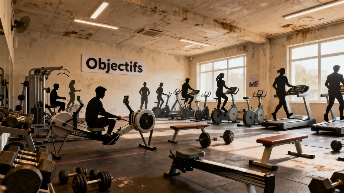 Salle de sport appareils musculation cardio objectifs