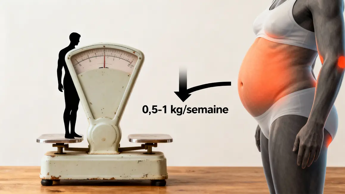 Schéma perte de poids musculation balance corporelle
