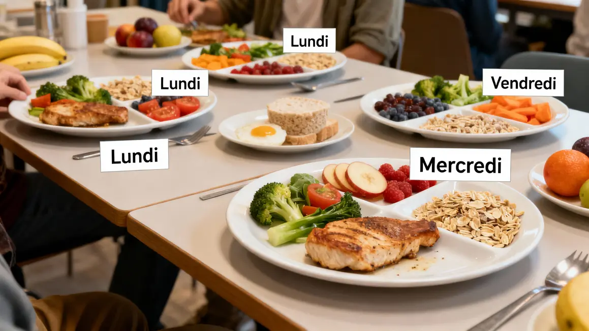 assiettes équilibrées perte de poids femme