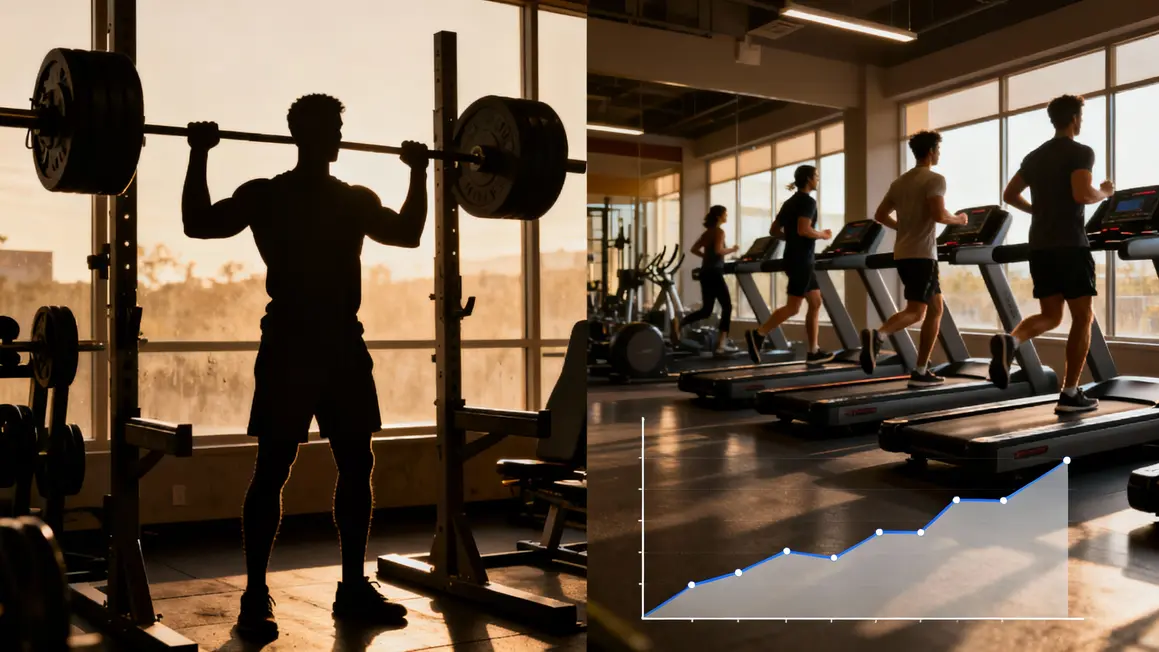 Musculation, cardio, graphique metabolisme et calories