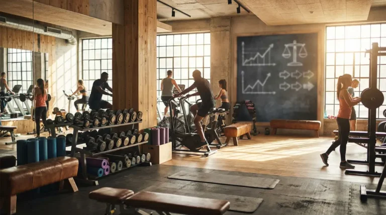 Salle musculation cardio personnes haltères perte de poids