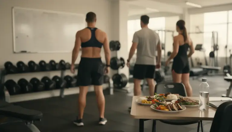 Salle de sport sèche rapide repas sains