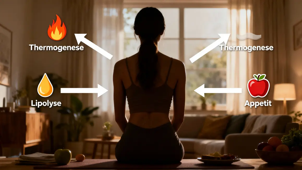 Schema mecanismes bruleurs de graisse femme