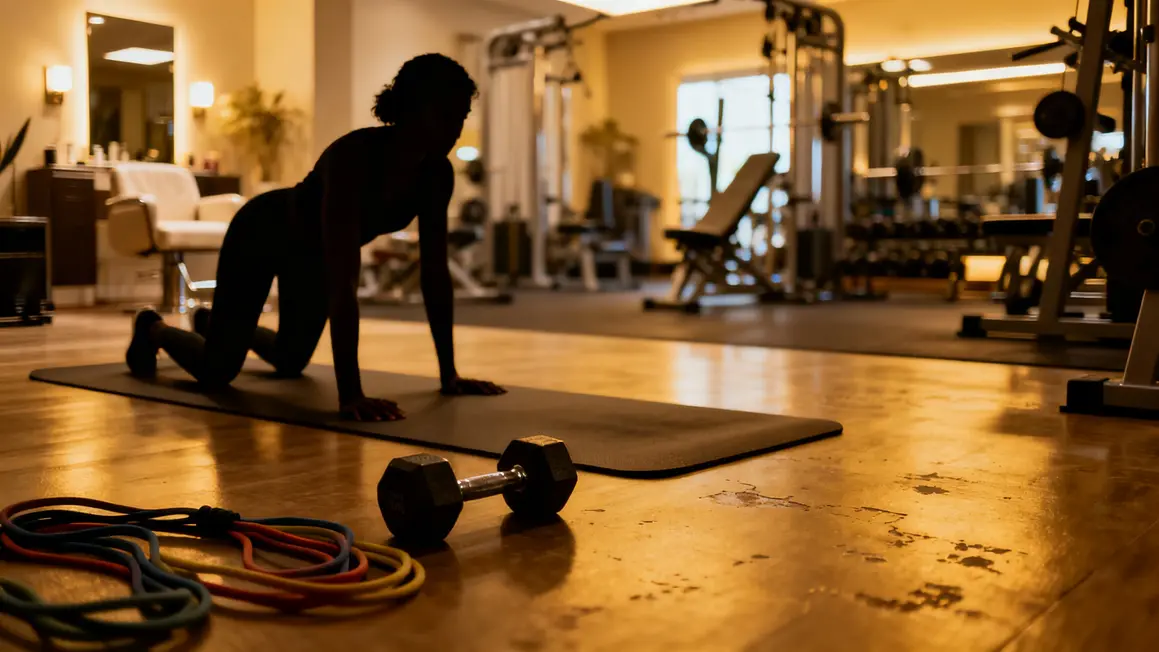 Sport à domicile tapis haltères salle équipement fitness