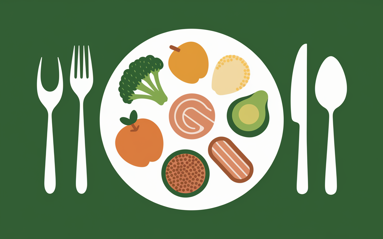 Assiette aliments stars maigrir du ventre alimentation