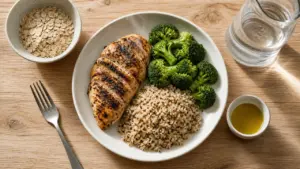 Plan alimentaire pour perte de poids : protéines, fibres, légumes, quinoa