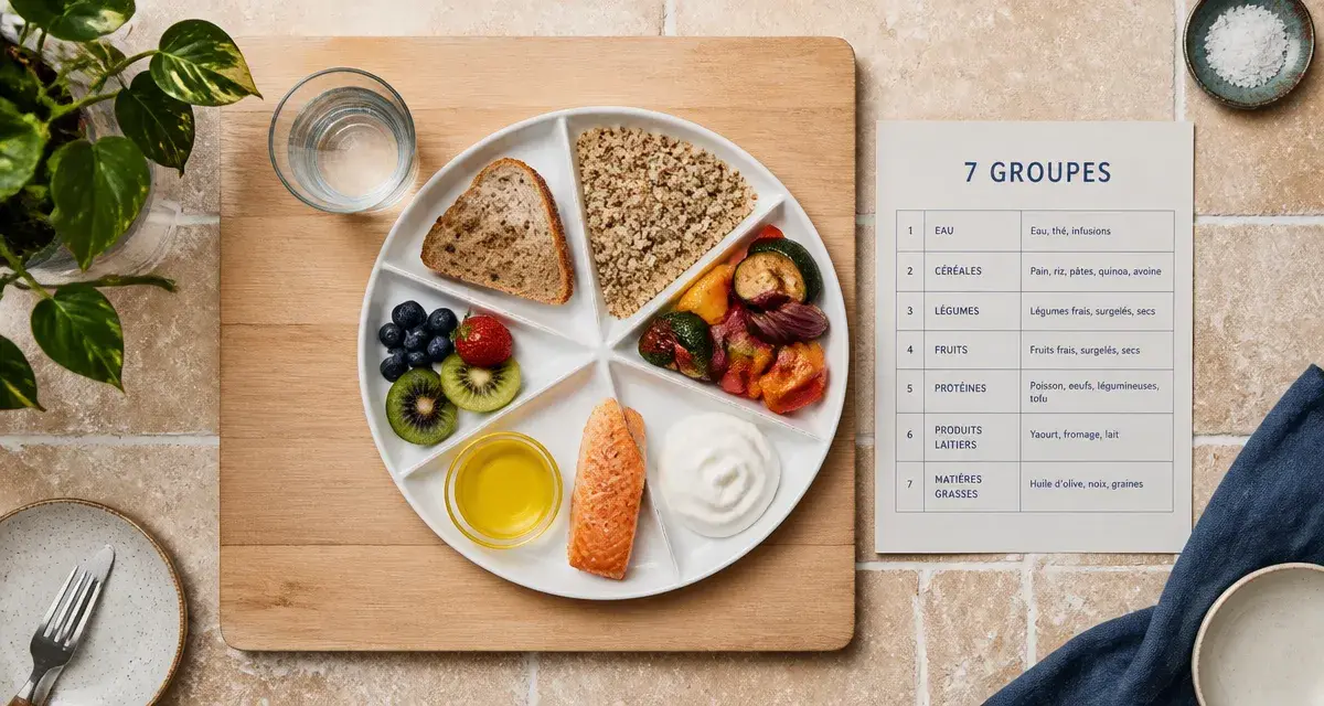 Les 7 groupes d aliments tableau pour structurer vos repas