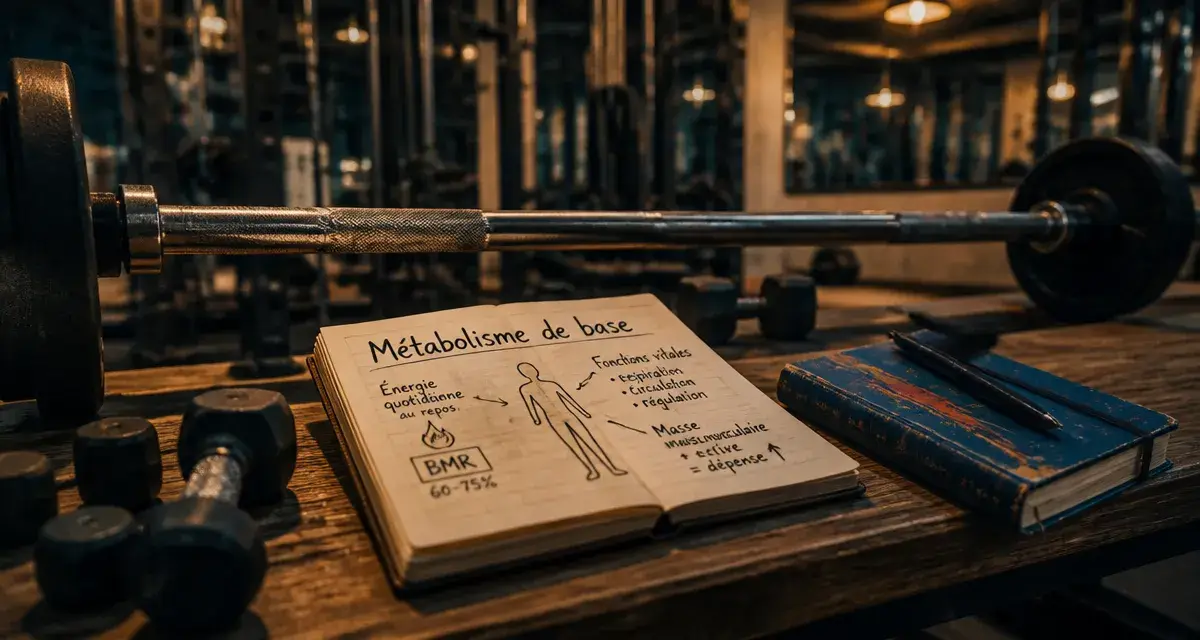 Métabolisme et musculation : 3 à 4,5 calories par kilo, entraînement en salle
