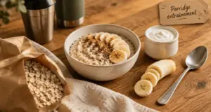 Flocons d'avoine musculation : porridge entraînement