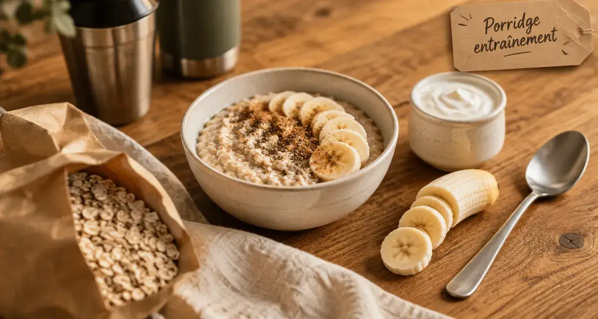 Flocons d'avoine musculation : porridge entraînement
