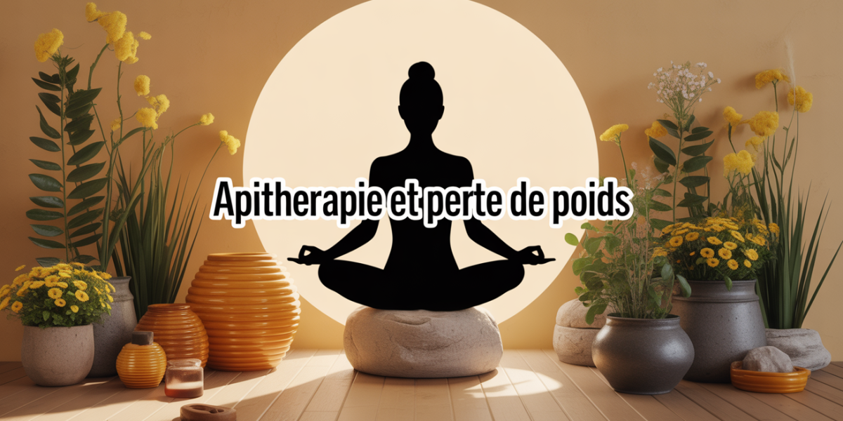 apitherapie perte de poids illustration silhouette miel ruche
