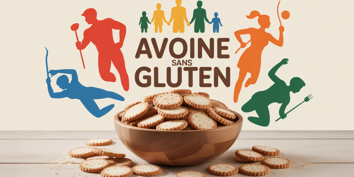 Bol d'avoine sans gluten pour nutrition sportive