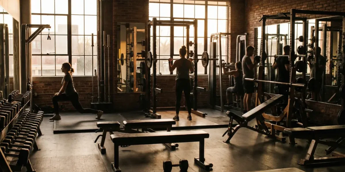 Athlètes musculation récupération salle