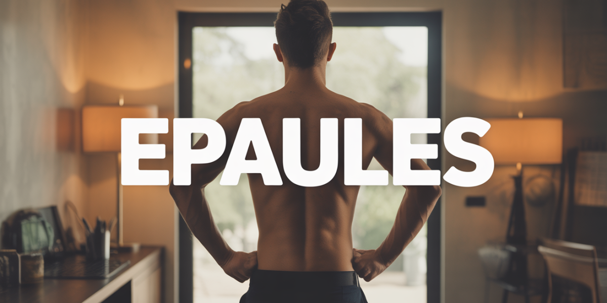 athlete fait developpe militaire epaule musculation