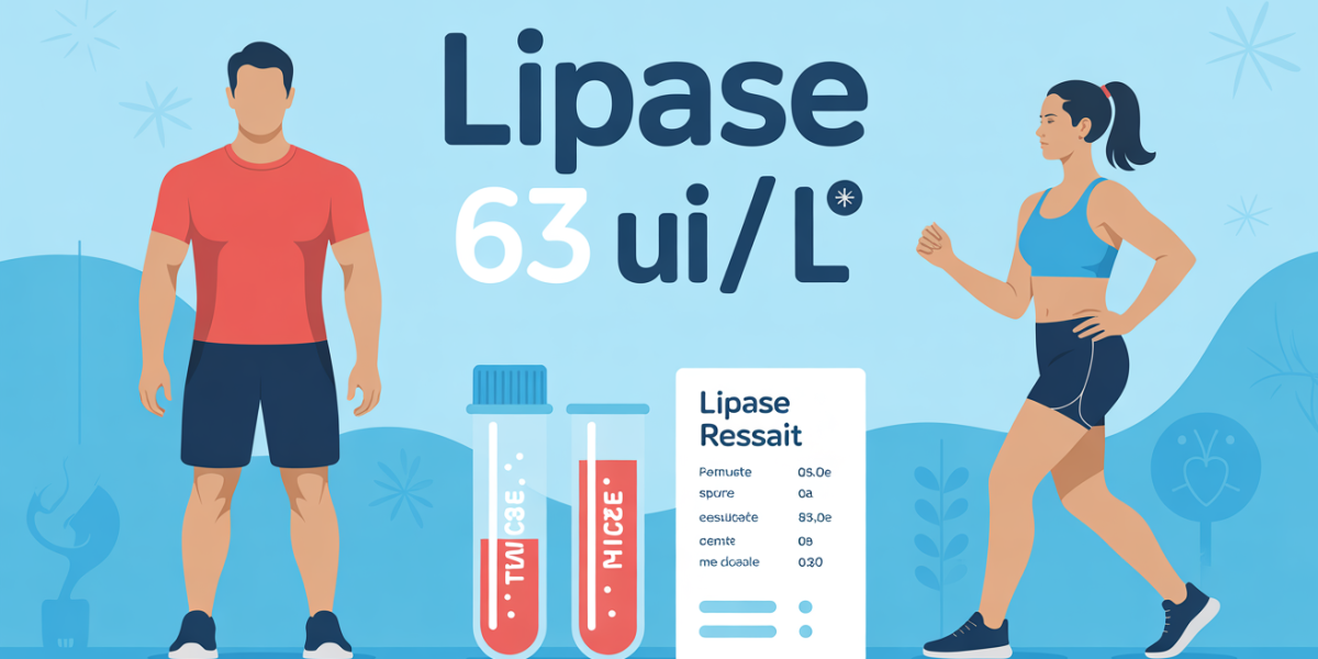 Résultat lipase 63 UI/L, santé sportive