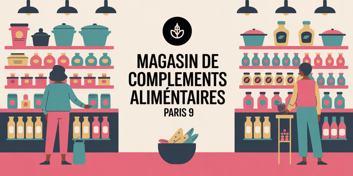Magasin compléments alimentaires Paris 9 illustration façade
