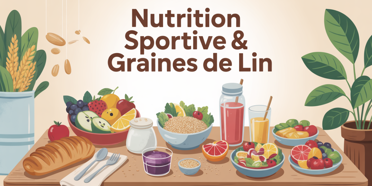 Graines de lin centre d’une table santé familiale