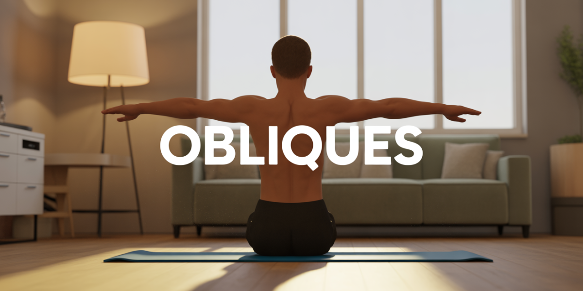 illustration silhouette obliques musculation