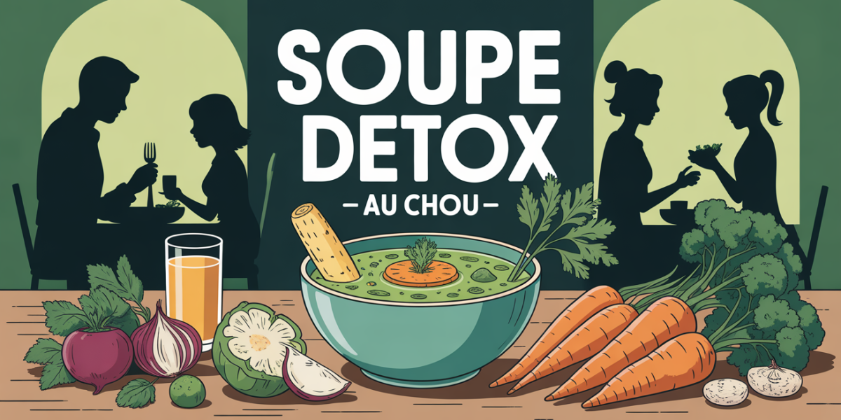 Bol soupe detox au chou table famille healthy