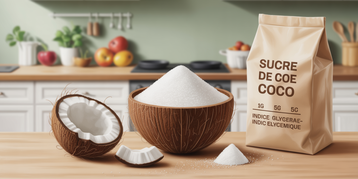 sucre de coco indice glycemique et sucre blanc tableau comparatif
