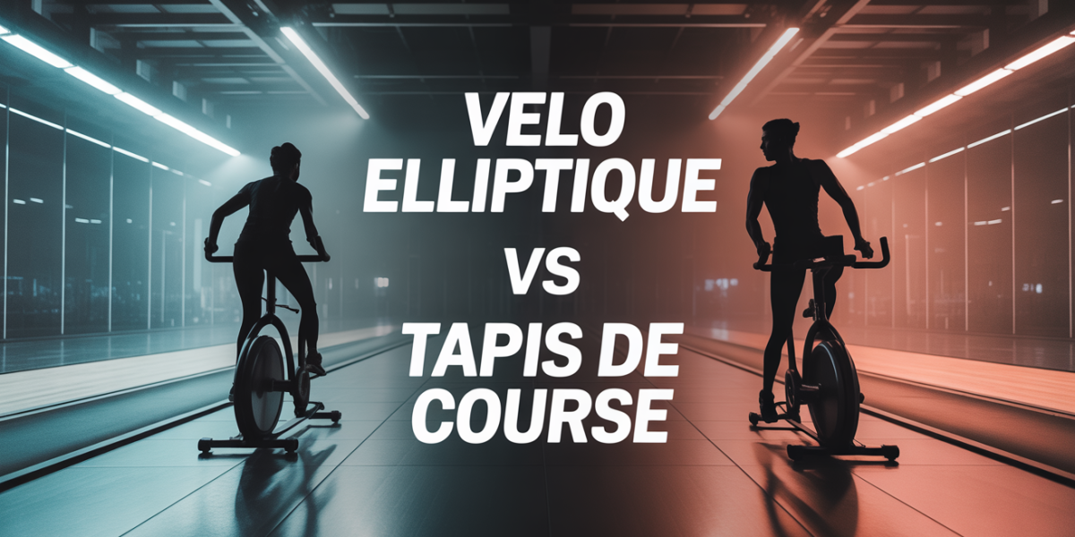 Silhouettes sur velo elliptique et tapis de course en salle moderne