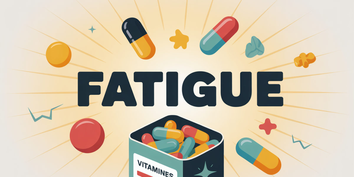 boite de vitamines ouverte anti fatigue